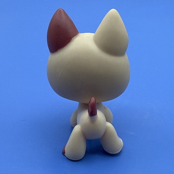 Littlest Pet Shop 744 Tan Brown German Shepherd Dog Blue Diamond Eyes - Picture 4 of 7